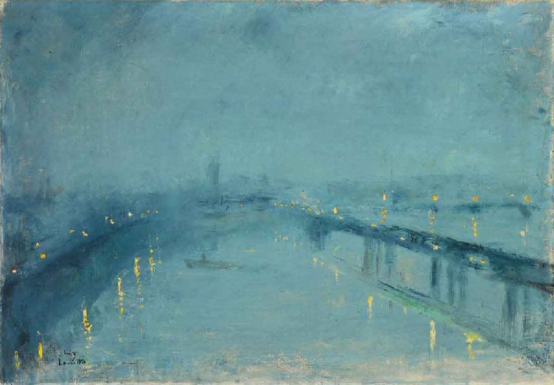 Lesser Ury London im Nebel